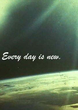 That's why dawn is a traditional symbol of a new beginning.